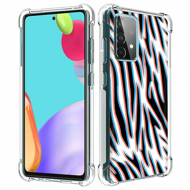 3D Zebra 3 Print Slim Cover For Samsung Galaxy A (A42, A35, A25, A15, A11, A03S), Print in USA