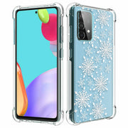 Snowflake Blue Print Slim Cover For Samsung Galaxy A (A42, A35, A25, A15, A11, A03S), Print in USA