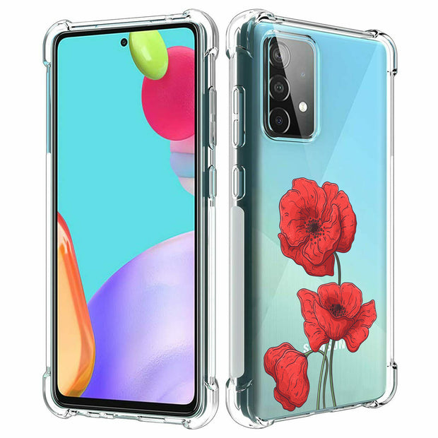 Flower 16 Print Slim Cover For Samsung Galaxy A (A42, A35, A25, A15, A11, A03S), Print in USA