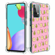 Pink Avocado Print Slim Cover For Samsung Galaxy A (A42, A35, A25, A15, A11, A03S), Print in USA