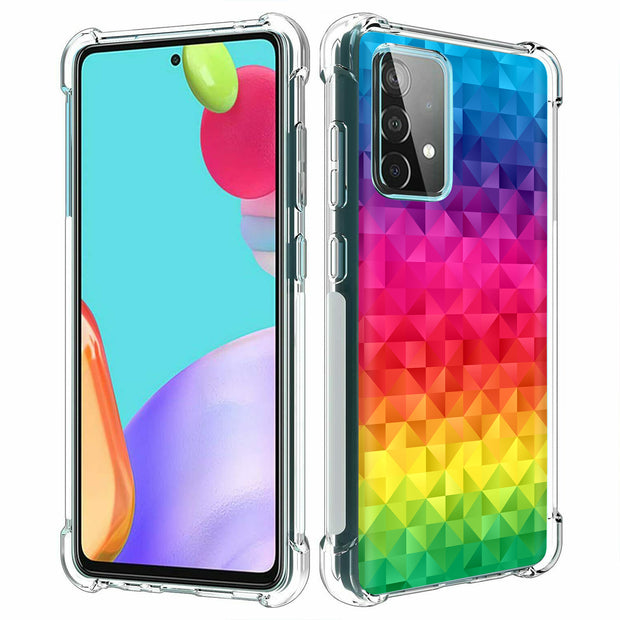 Rainbow Colors Print Slim Cover For Samsung Galaxy A (A42, A35, A25, A15, A11, A03S), Print in USA