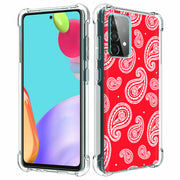 Paisley Red Print Slim Cover For Samsung Galaxy A (A42, A35, A25, A15, A11, A03S), Print in USA