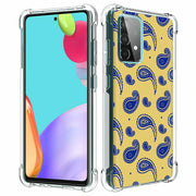 Paisley Yellow Print Slim Cover For Samsung Galaxy A (A42, A35, A25, A15, A11, A03S), Print in USA