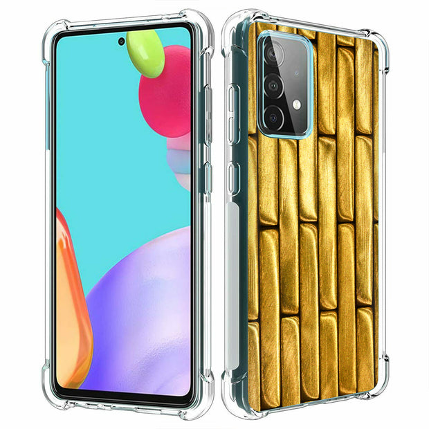 Gold Bar 5 Print Slim Cover For Samsung Galaxy A (A42, A35, A25, A15, A11, A03S), Print in USA