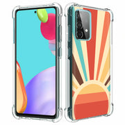 Retro Sunburst Print Slim Cover For Samsung Galaxy A (A42, A35, A25, A15, A11, A03S), Print in USA