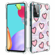 Girly Hearts Print Slim Cover For Samsung Galaxy A (A42, A35, A25, A15, A11, A03S), Print in USA