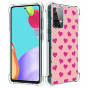 Cute Pink Love Print Slim Cover For Samsung Galaxy A (A42, A35, A25, A15, A11, A03S), Print in USA