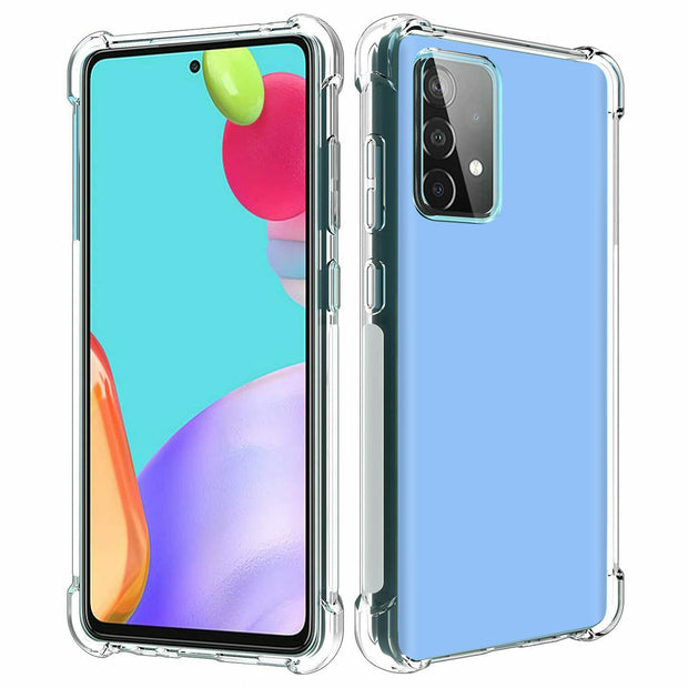 Sky Blue Color Print Slim Cover For Samsung Galaxy A (A42, A35, A25, A15, A11, A03S), Print in USA