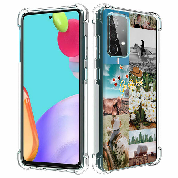 Go West Collage Print Slim Cover For Samsung Galaxy A (A42, A35, A25, A15, A11, A03S), Print in USA