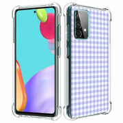 Blue Gingham Print Slim Cover For Samsung Galaxy A (A42, A35, A25, A15, A11, A03S), Print in USA