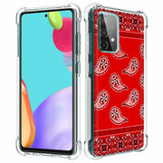 Red Bandana Print Slim Cover For Samsung Galaxy A (A42, A35, A25, A15, A11, A03S), Print in USA