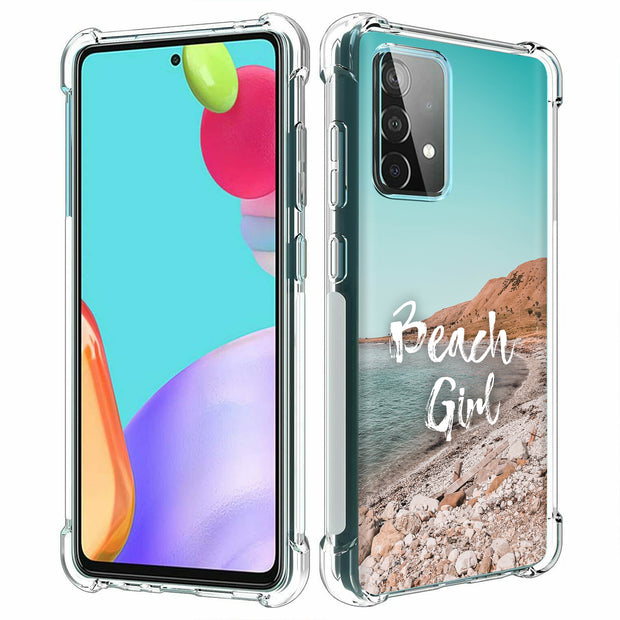 Beach Girl Blue Print Slim Cover For Samsung Galaxy A (A42, A35, A25, A15, A11, A03S), Print in USA