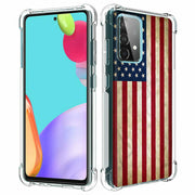 American Flag Print Slim Cover For Samsung Galaxy A (A42, A35, A25, A15, A11, A03S), Print in USA