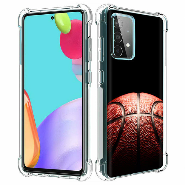 Basketball Fade Print Slim Cover For Samsung Galaxy A (A42, A35, A25, A15, A11, A03S), Print in USA