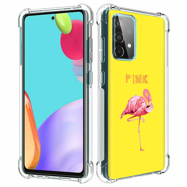 Flamingo Stand Print Slim Cover For Samsung Galaxy A (A42, A35, A25, A15, A11, A03S), Print in USA