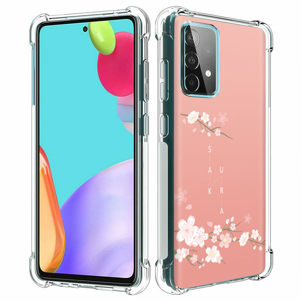 Cherry Blossom Print Slim Cover For Samsung Galaxy A (A42, A35, A25, A15, A11, A03S), Print in USA