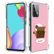 Cat Hide Box Print Slim Cover For Samsung Galaxy A (A42, A35, A25, A15, A11, A03S), Print in USA