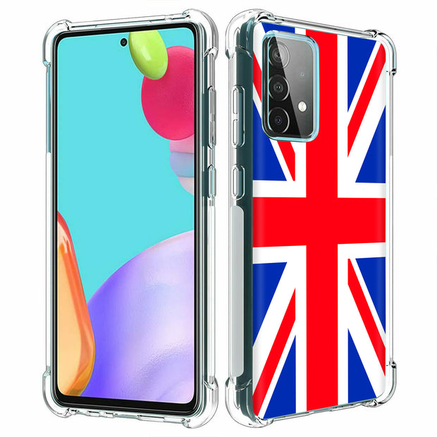 Flag UK Print Slim Cover For Samsung Galaxy A (A42, A35, A25, A15, A11, A03S), Print in USA