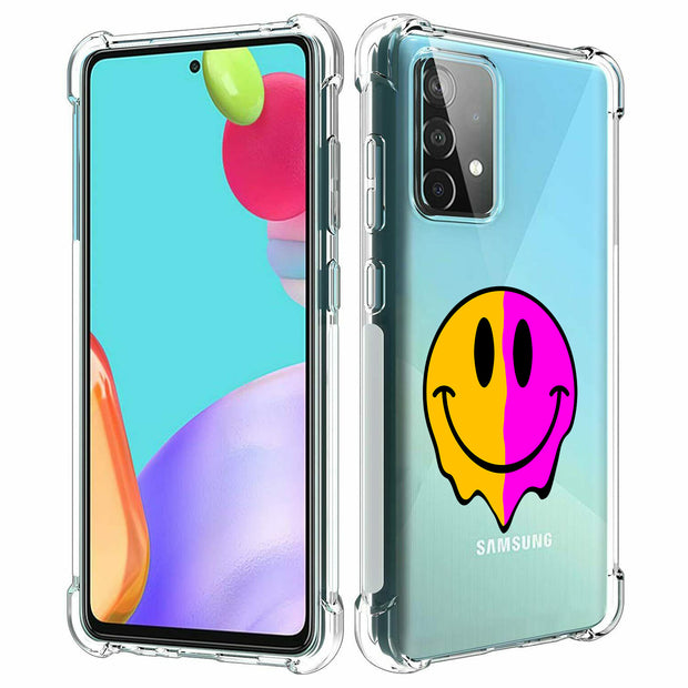 Smiley Face 1 Print Slim Cover For Samsung Galaxy A (A42, A35, A25, A15, A11, A03S), Print in USA