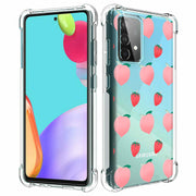 Pink Fruit Print Slim Cover For Samsung Galaxy A (A42, A35, A25, A15, A11, A03S), Print in USA