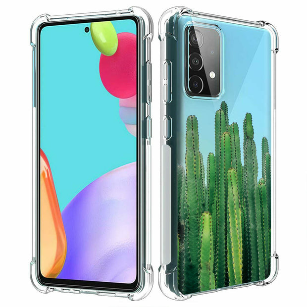 Cactus Bush Print Slim Cover For Samsung Galaxy A (A42, A35, A25, A15, A11, A03S), Print in USA