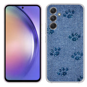 Paw Footprints Print Slim Cover For Samsung Galaxy A (A42, A35, A25, A15, A11, A03S), Print in USA