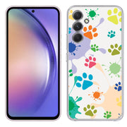 Paw Color  Print Slim Cover For Samsung Galaxy A (A42, A35, A25, A15, A11, A03S), Print in USA