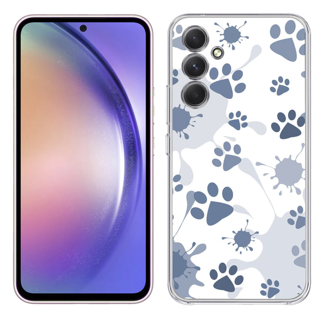 Paw Color 3 Print Slim Cover For Samsung Galaxy A (A42, A35, A25, A15, A11, A03S), Print in USA