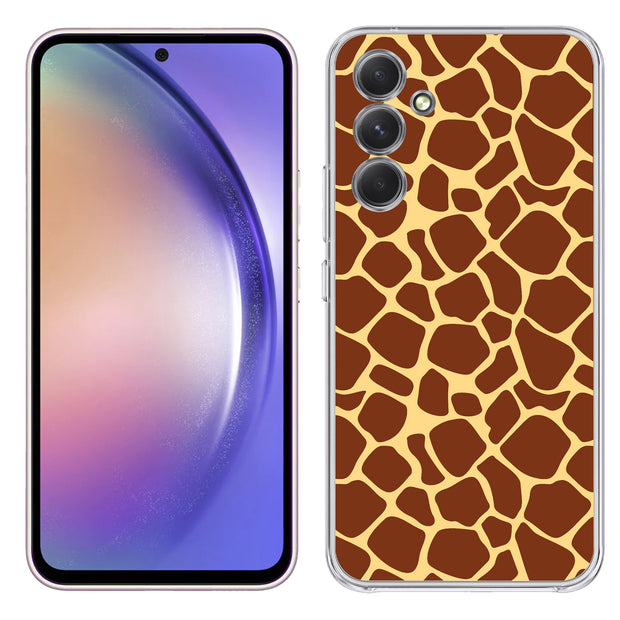 Giraffe Spot Print Slim Cover For Samsung Galaxy A (A42, A35, A25, A15, A11, A03S), Print in USA