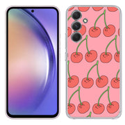 Cherry Print Slim Cover For Samsung Galaxy A (A42, A35, A25, A15, A11, A03S), Print in USA