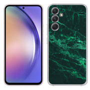 Green Marble Print Slim Cover For Samsung Galaxy A (A42, A35, A25, A15, A11, A03S), Print in USA