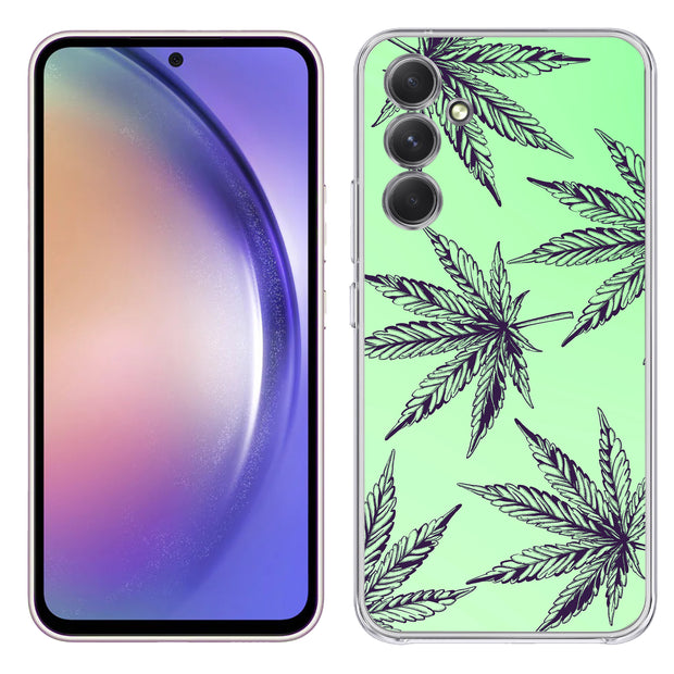 Marijuana Pot  Print Slim Cover For Samsung Galaxy A (A42, A35, A25, A15, A11, A03S), Print in USA