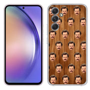 Ron Swanson Print Slim Cover For Samsung Galaxy A (A42, A35, A25, A15, A11, A03S), Print in USA