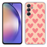 Red Hearts Print Slim Cover For Samsung Galaxy A (A42, A35, A25, A15, A11, A03S), Print in USA