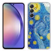 Starry Night Print Slim Cover For Samsung Galaxy A (A42, A35, A25, A15, A11, A03S), Print in USA