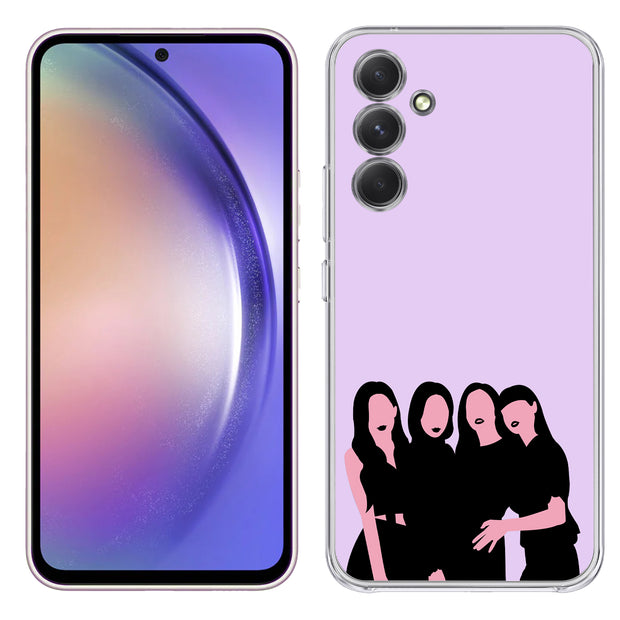 Blackpink 4 Print Slim Cover For Samsung Galaxy A (A42, A35, A25, A15, A11, A03S), Print in USA