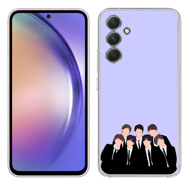 BTS KPOP 11 Print Slim Cover For Samsung Galaxy A (A42, A35, A25, A15, A11, A03S), Print in USA