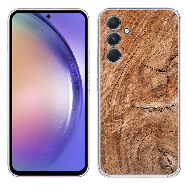 Wood 18 Print Slim Cover For Samsung Galaxy A (A42, A35, A25, A15, A11, A03S), Print in USA