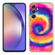 Tie Dye Circle Print Slim Cover For Samsung Galaxy A (A42, A35, A25, A15, A11, A03S), Print in USA