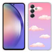 Pink Clouds Print Slim Cover For Samsung Galaxy A (A42, A35, A25, A15, A11, A03S), Print in USA