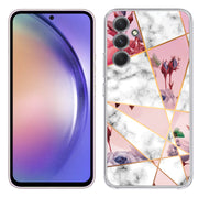 Marble Flower Print Slim Cover For Samsung Galaxy A (A42, A35, A25, A15, A11, A03S), Print in USA