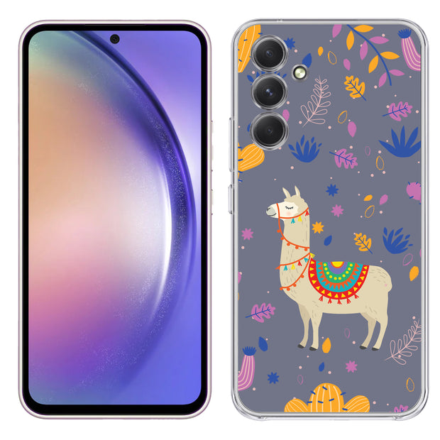 Cacti Llama Print Slim Cover For Samsung Galaxy A (A42, A35, A25, A15, A11, A03S), Print in USA