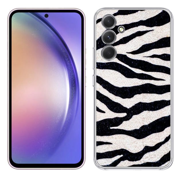 Zebra Stripe 1 Print Slim Cover For Samsung Galaxy A (A42, A35, A25, A15, A11, A03S), Print in USA