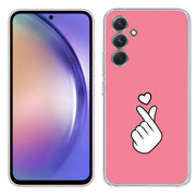 Finger Heart Print Slim Cover For Samsung Galaxy A (A42, A35, A25, A15, A11, A03S), Print in USA