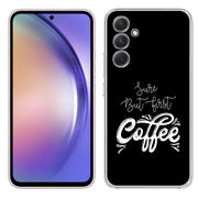 First Coffee Print Slim Cover For Samsung Galaxy A (A42, A35, A25, A15, A11, A03S), Print in USA