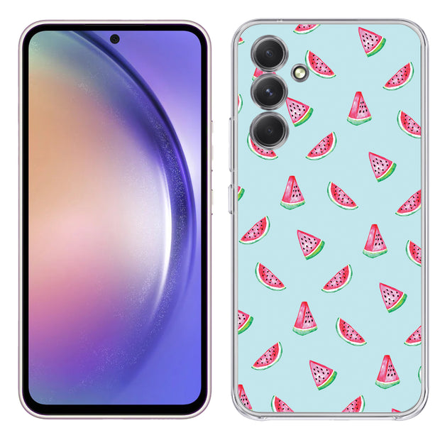 Watermelon 01 Print Slim Cover For Samsung Galaxy A (A42, A35, A25, A15, A11, A03S), Print in USA