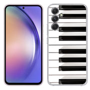 Piano Keys Print Slim Cover For Samsung Galaxy A (A42, A35, A25, A15, A11, A03S), Print in USA