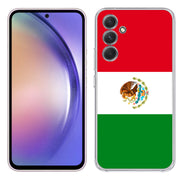 Flag Mexico Print Slim Cover For Samsung Galaxy A (A42, A35, A25, A15, A11, A03S), Print in USA