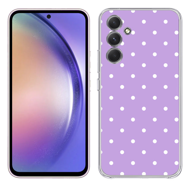 Polka Dot 5 Print Slim Cover For Samsung Galaxy A (A42, A35, A25, A15, A11, A03S), Print in USA