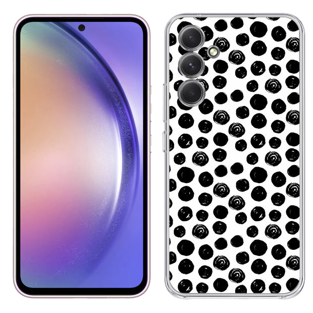 Polka Dot 8 Print Slim Cover For Samsung Galaxy A (A42, A35, A25, A15, A11, A03S), Print in USA